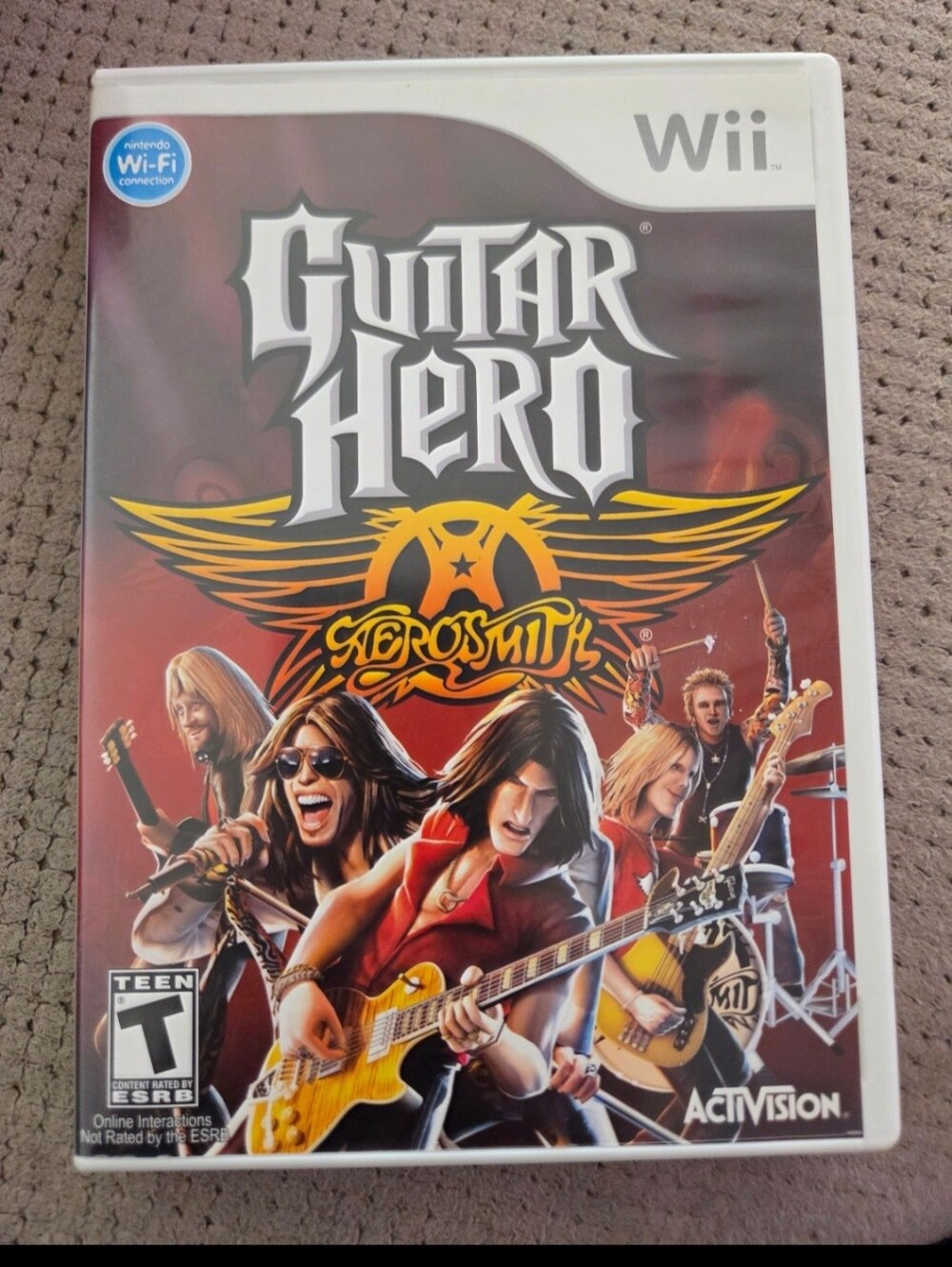 Nintendo Wii Platform - Guitar Hero Aerosmith Complete w/ Case & Manual